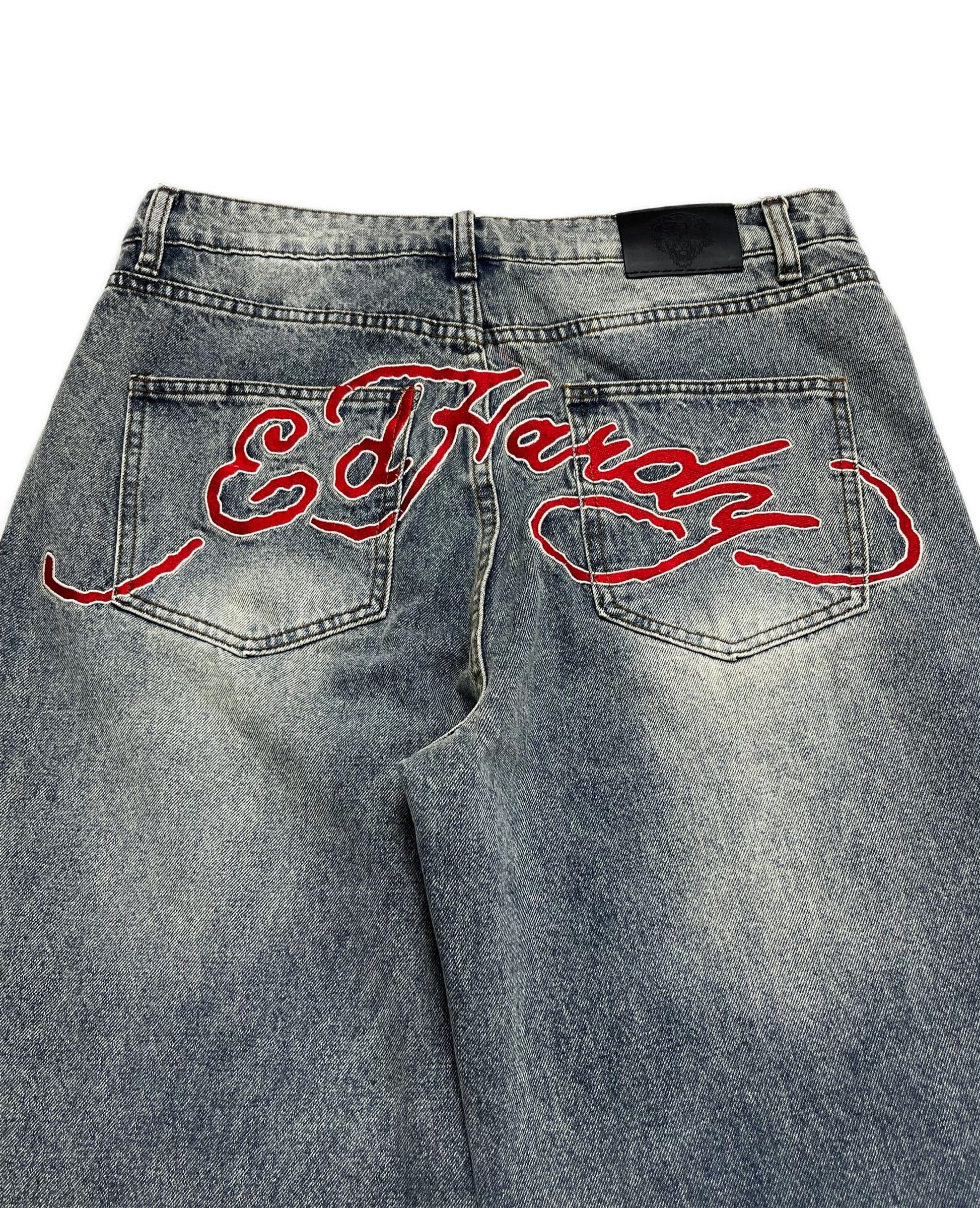 Ed Hardy Stitch Logo Jeans